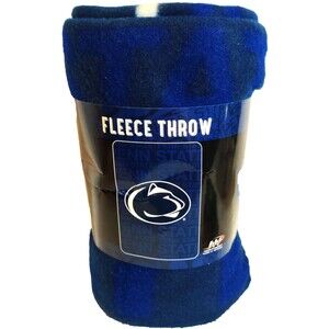 Penn State Nittany Lions Fleece Throw Blanket 40 x 60 Soft, 100% Polyester -NEW